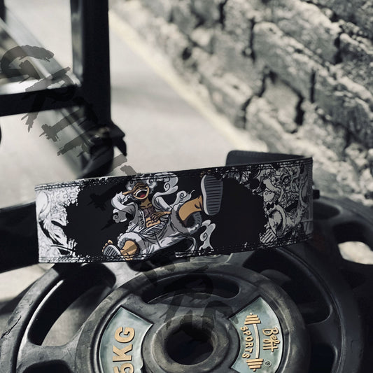 Luffy Anime Lever Belt | Custom Powerlifting Belt | Weightlifting Gym Belt | One Piece Inspired