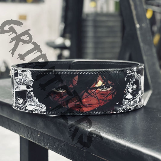 Attack On Titan Anime Lever Belt | Titan Levi Powerlifting Belt | Custom Weightlifting Gym Belt