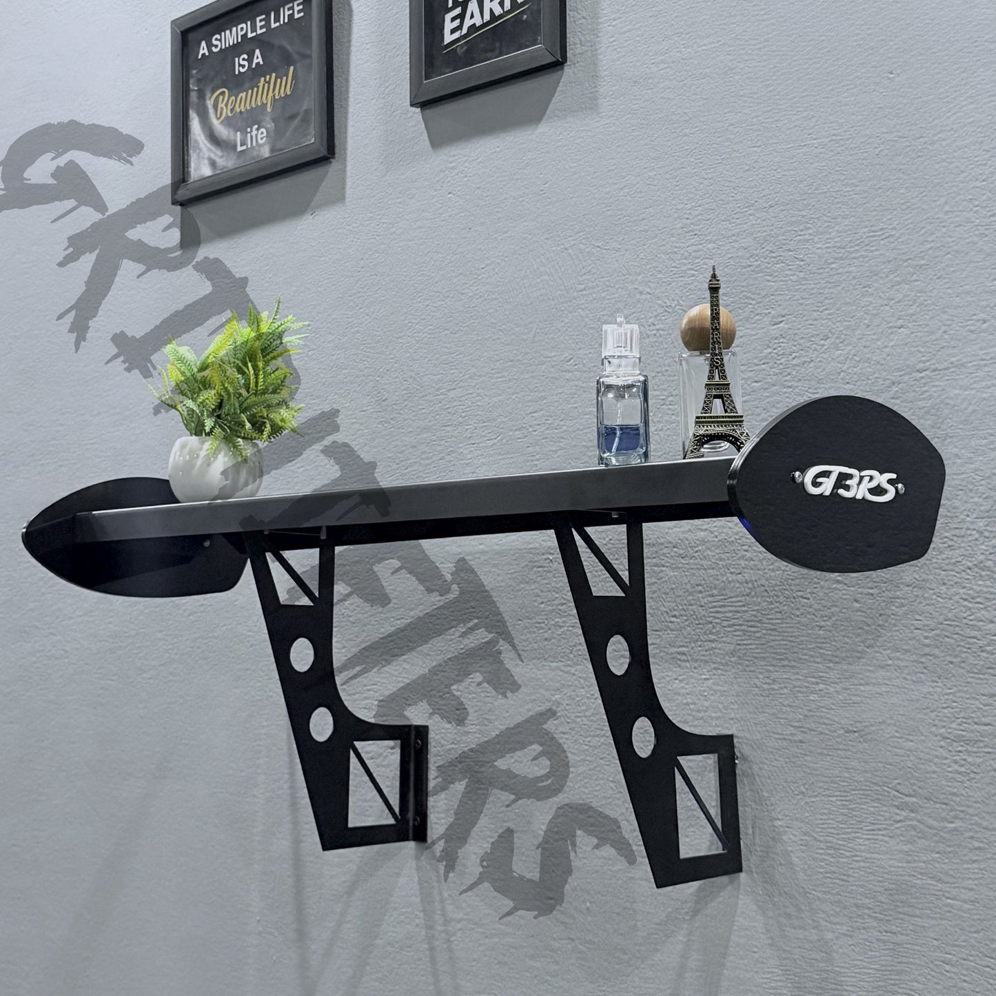 GT3 RS Wall-Mounted Spoiler Shelf | Premium Race Car Decor