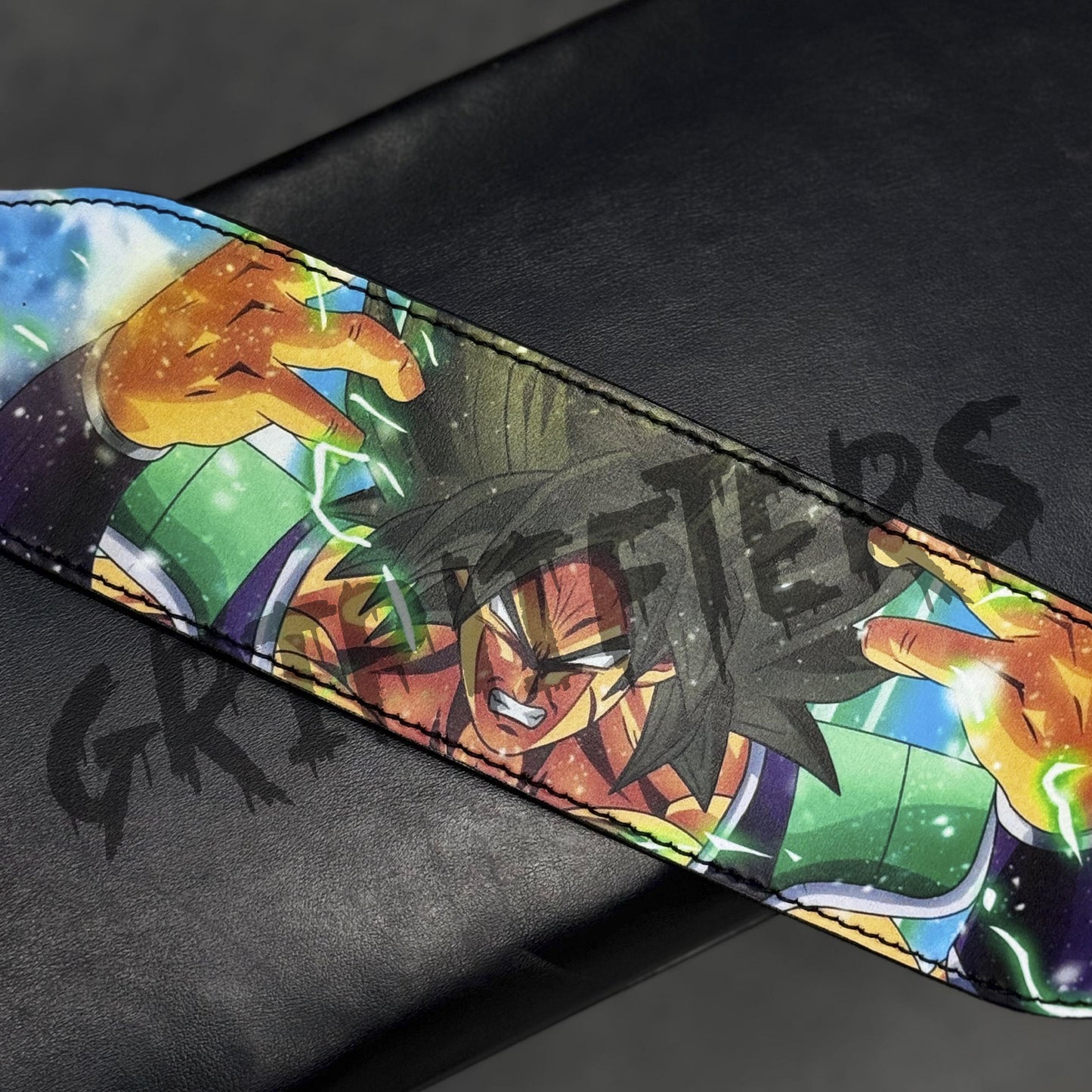 Dragon Ball Z Broly Weightlifting Belt – Anime Gym & Powerlifting Belt (Lever or Prong)