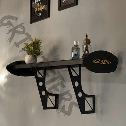 GT3 RS Gold Edition Wall-Mounted Spoiler Shelf | Premium Automotive Decor