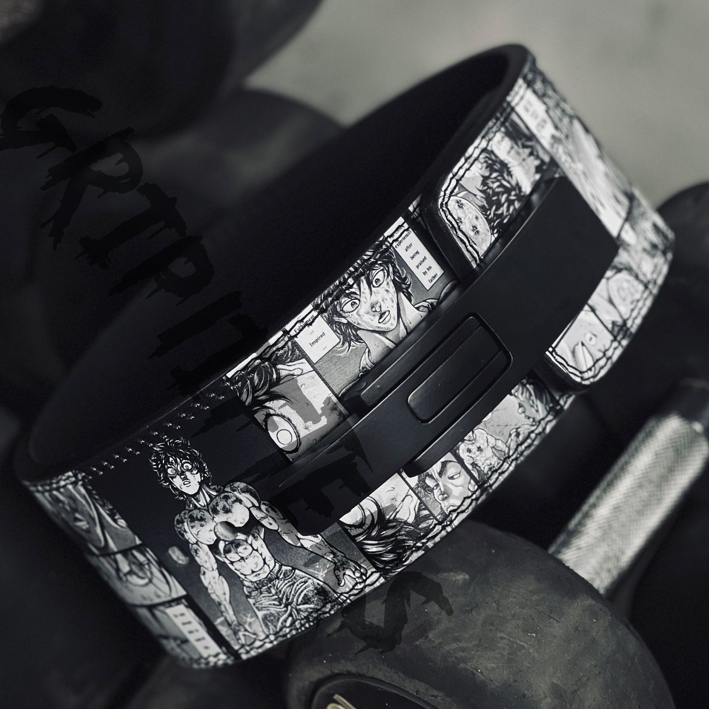 Baki Anime Lever Belt | Powerlifting & Weightlifting Belt | Anime Leather Deadlift Belt
