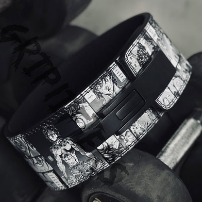 Baki Anime Lever Belt | Powerlifting & Weightlifting Belt | Anime Leather Deadlift Belt