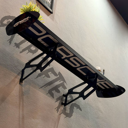 GT4 RS Style Spoiler Shelf | Aerodynamic Rear Wing Wall Decor