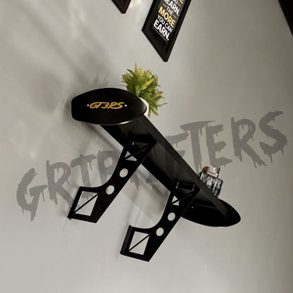 GT3 RS Gold Edition Wall-Mounted Spoiler Shelf | Premium Automotive Decor