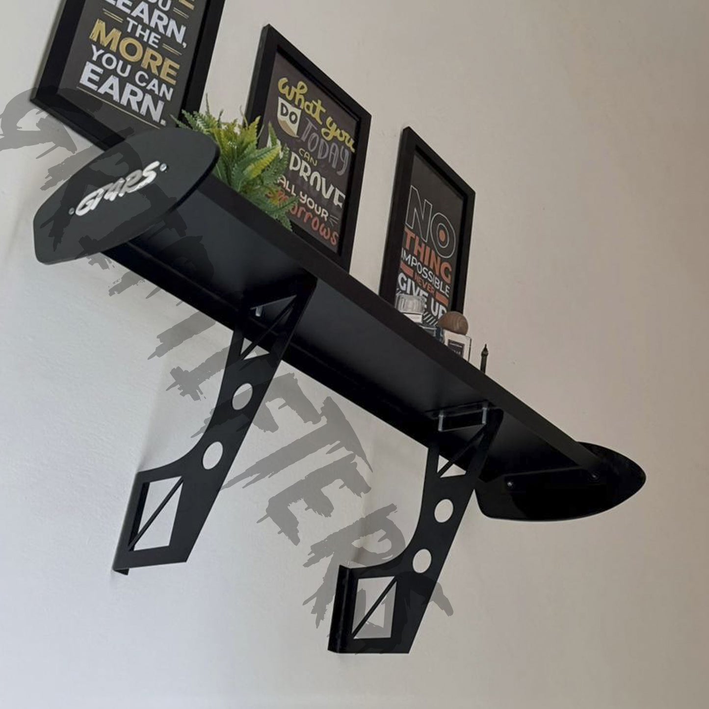 GT4 RS Wall-Mounted Spoiler Shelf | Motorsport Inspired Display