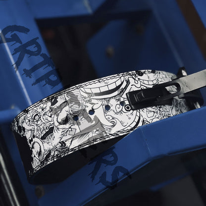 Luffy Anime Lever Belt | Custom Powerlifting Belt | Weightlifting Gym Belt | One Piece Inspired