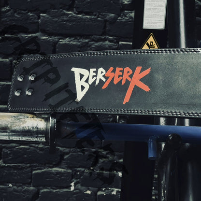 Berserk Anime Lever Belt | Powerlifting Belt | Weightlifting Gym Belt | Anime Bodybuilding Belt | Leather Deadlift Belt