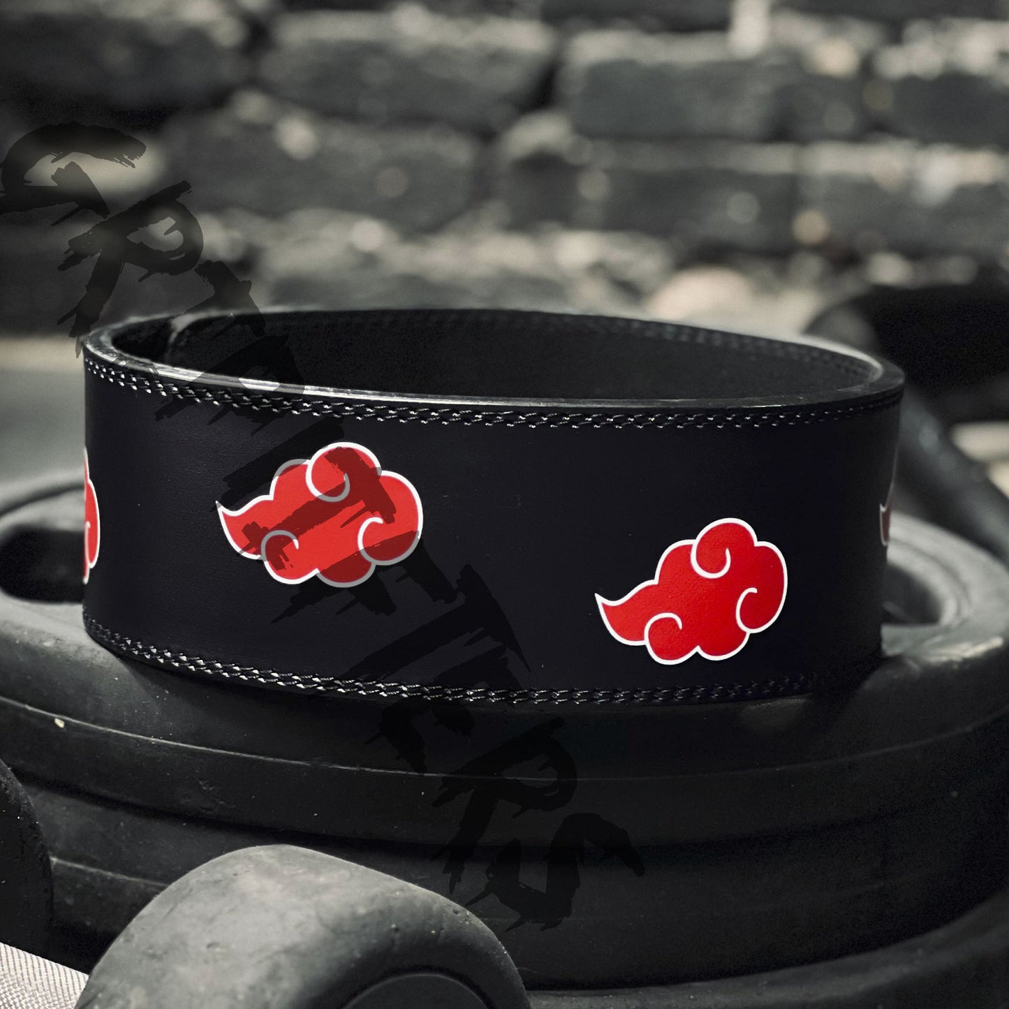 Akatsuki Cloud Lever Belt | Anime Powerlifting Weightlifting Belt | Custom Gym & Bodybuilding Deadlift Belt
