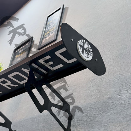 Alfa Romeo Style Spoiler Shelf | Premium Motorsport Wall Mounted Decor