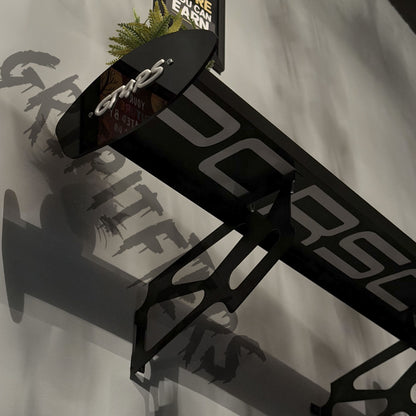 GT4 RS Style Spoiler Shelf | Aerodynamic Rear Wing Wall Decor