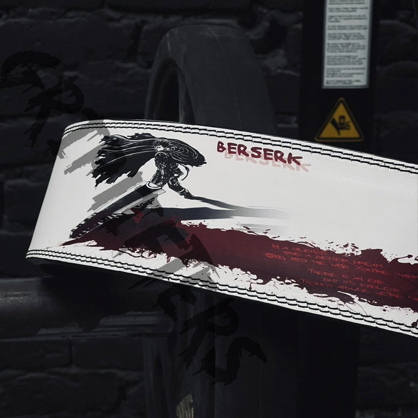 Berserk Anime Lever Belt | Powerlifting Belt | Anime Berserk Lifting Belt | Weightlifting Gym Belt | Bodybuilding Lever Belt