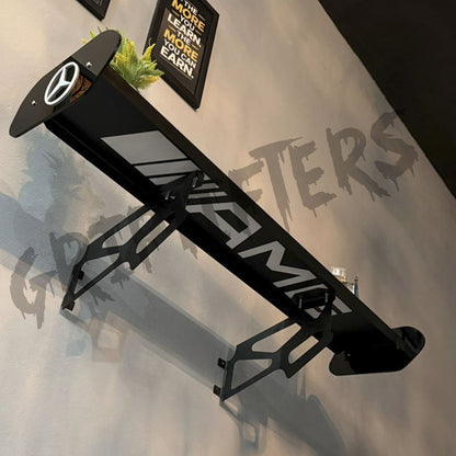 Custom Mercedes-AMG Style Spoiler Shelf | Luxury Garage Decor