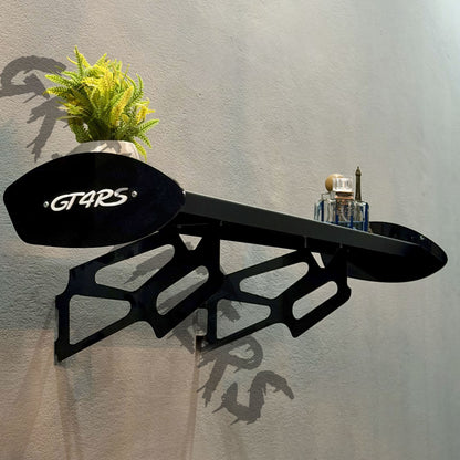 GT4 RS Style Spoiler Shelf | Aerodynamic Rear Wing Wall Decor