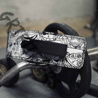 Luffy Anime Lever Belt | Custom Powerlifting Belt | Weightlifting Gym Belt | One Piece Inspired
