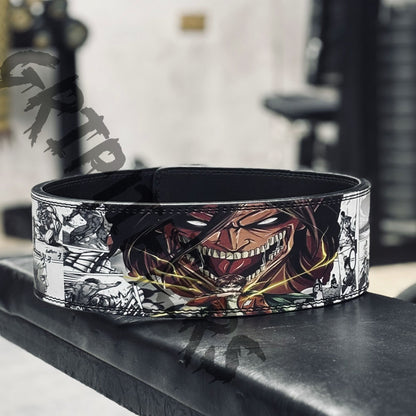 Attack On Titan Lever Belt | Levi Titan Anime Weightlifting Belt | Custom Powerlifting Lever Gym Belt