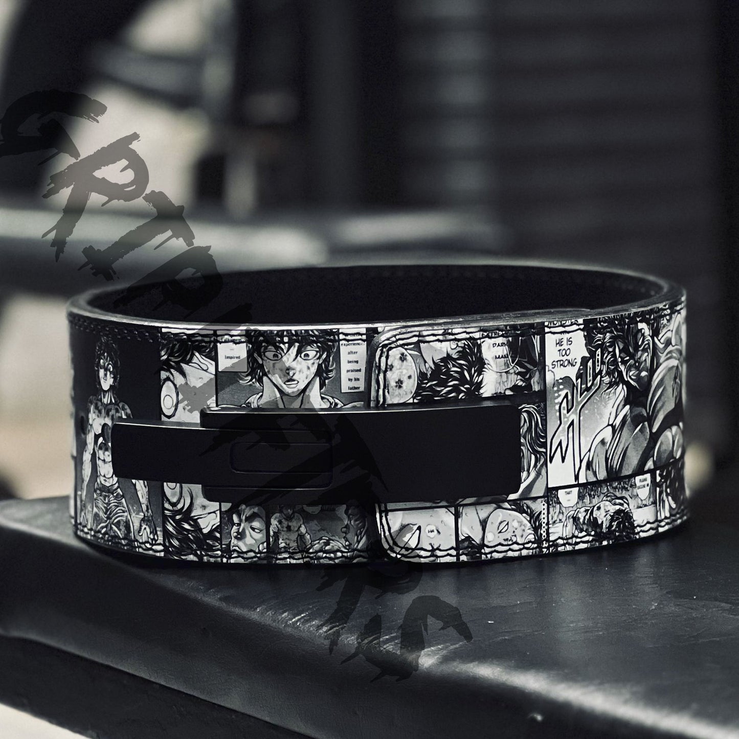 Baki Anime Lever Belt | Powerlifting & Weightlifting Belt | Anime Leather Deadlift Belt