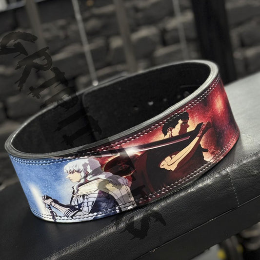 Berserk Anime Lever Belt | Powerlifting Weightlifting Belt | Berserk Gym Bodybuilding Belt