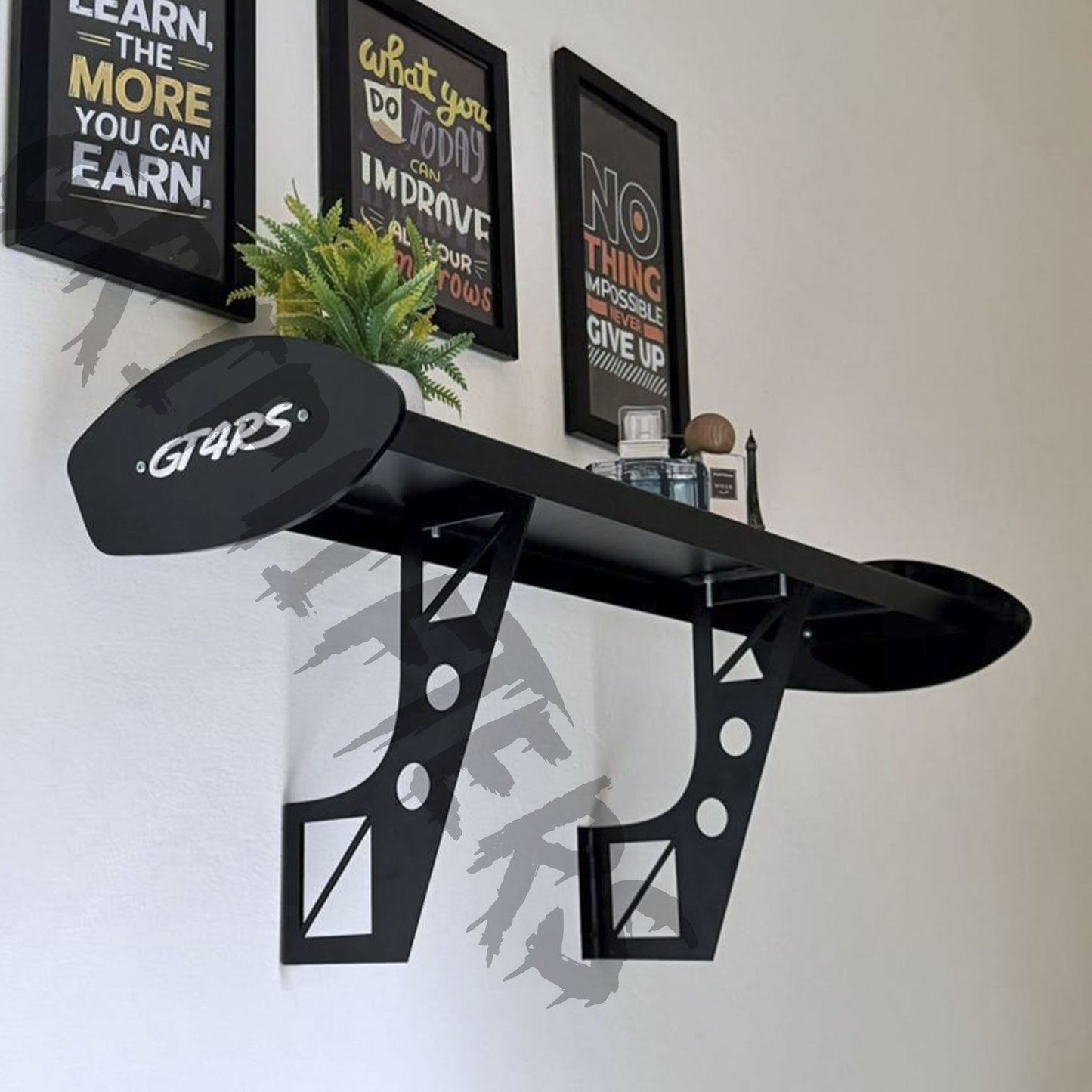 GT4 RS Wall-Mounted Spoiler Shelf | Motorsport Inspired Display
