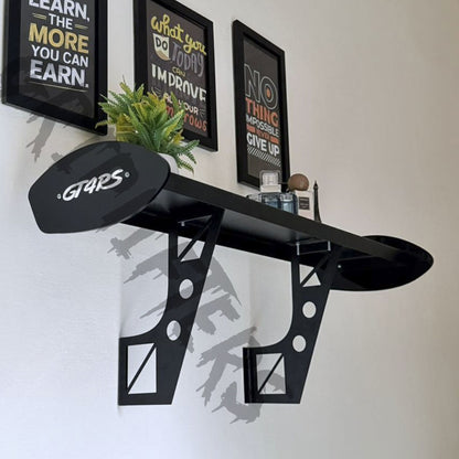 GT4 RS Wall-Mounted Spoiler Shelf | Motorsport Inspired Display