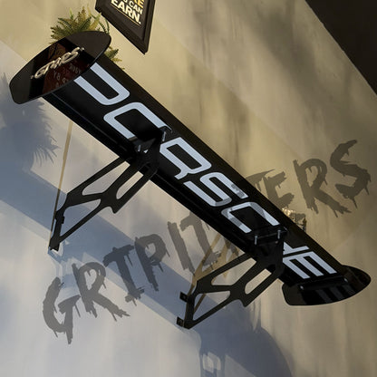 GT4 RS Style Spoiler Shelf | Aerodynamic Rear Wing Wall Decor