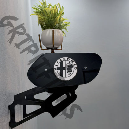 Alfa Romeo Style Spoiler Shelf | Premium Motorsport Wall Mounted Decor