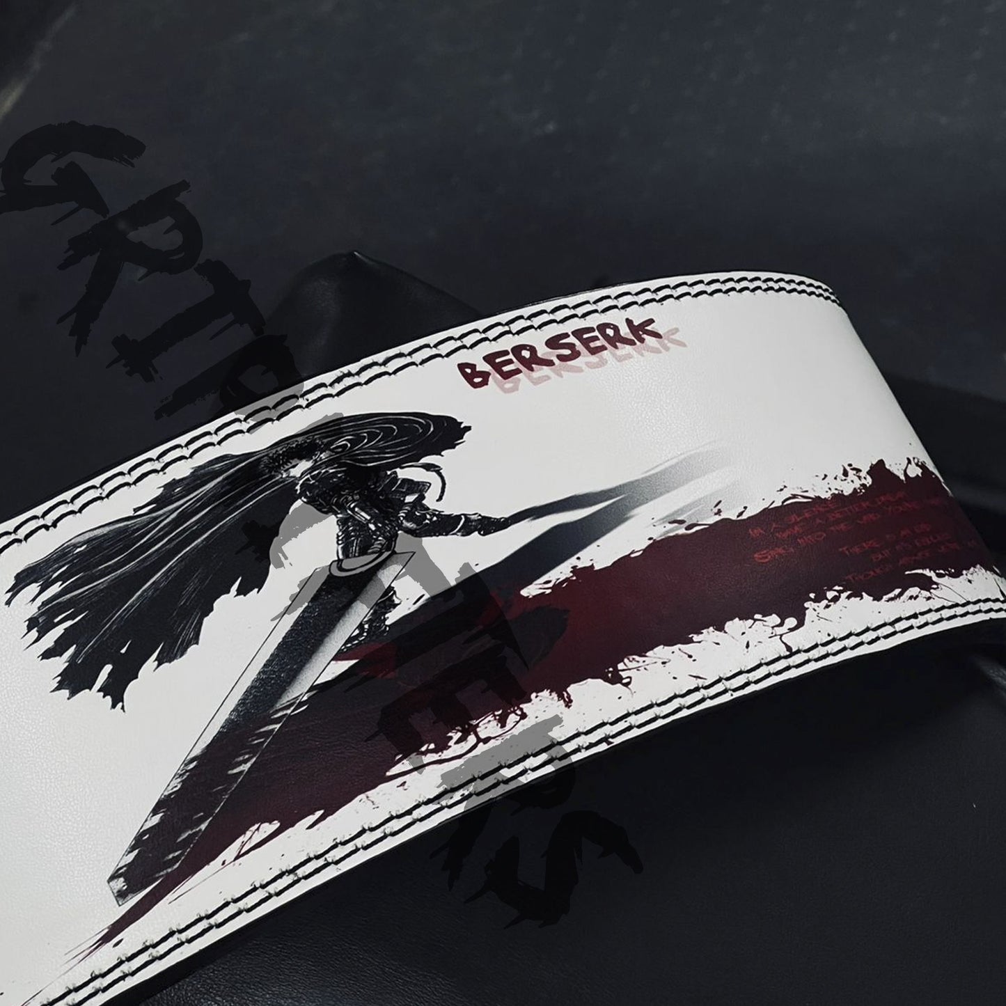 Berserk Anime Lever Belt | Powerlifting Belt | Anime Berserk Lifting Belt | Weightlifting Gym Belt | Bodybuilding Lever Belt