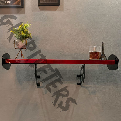 Porsche GT4 RS Style Spoiler Shelf | Two-Tone Motorsport Wall Mounted Decor