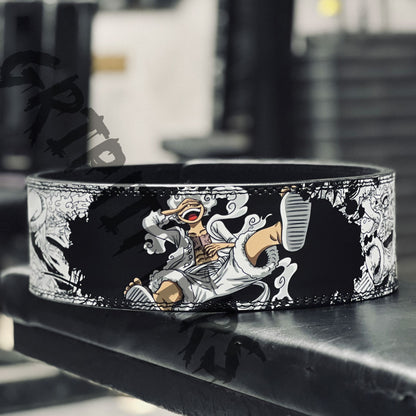Luffy Anime Lever Belt | Custom Powerlifting Belt | Weightlifting Gym Belt | One Piece Inspired
