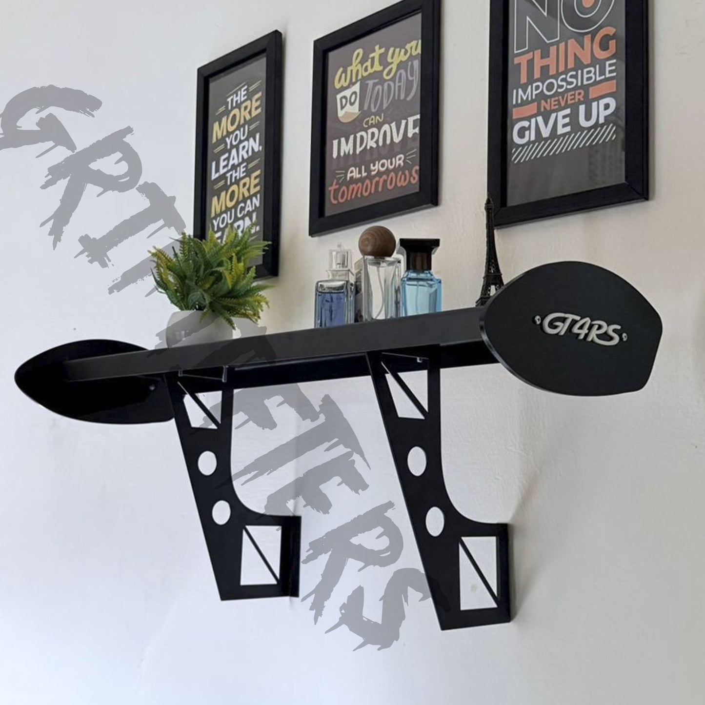 GT4 RS Wall-Mounted Spoiler Shelf | Motorsport Inspired Display