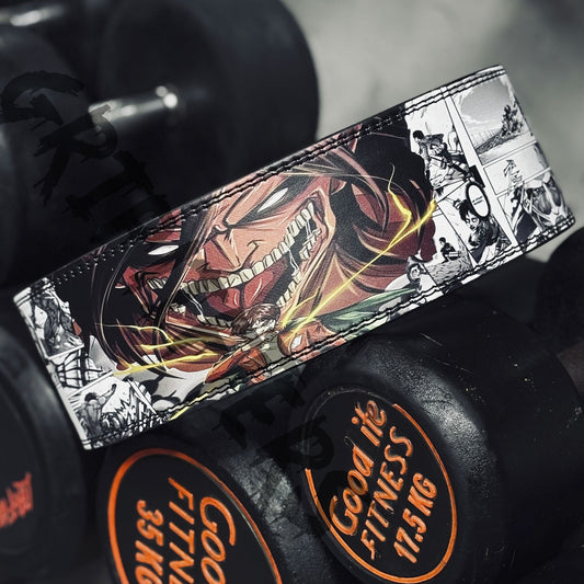 Attack On Titan Lever Belt | Levi Titan Anime Weightlifting Belt | Custom Powerlifting Lever Gym Belt