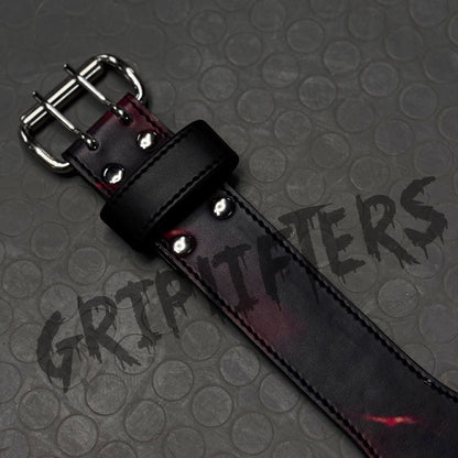 Demon Slayer Weightlifting Belt – Tengen Uzui & Rengoku Anime Gym Belt (Lever or Prong)