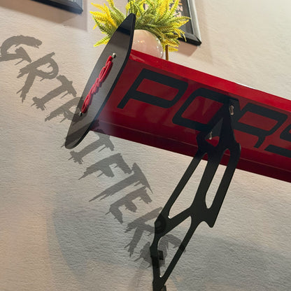Porsche GT4 RS Style Spoiler Shelf | Two-Tone Motorsport Wall Mounted Decor