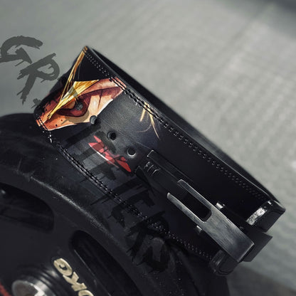 Naruto Sage Eye Lever Belt | Custom Anime Powerlifting Belt | Naruto Weightlifting Gym Belt for Bodybuilding & Deadlifting