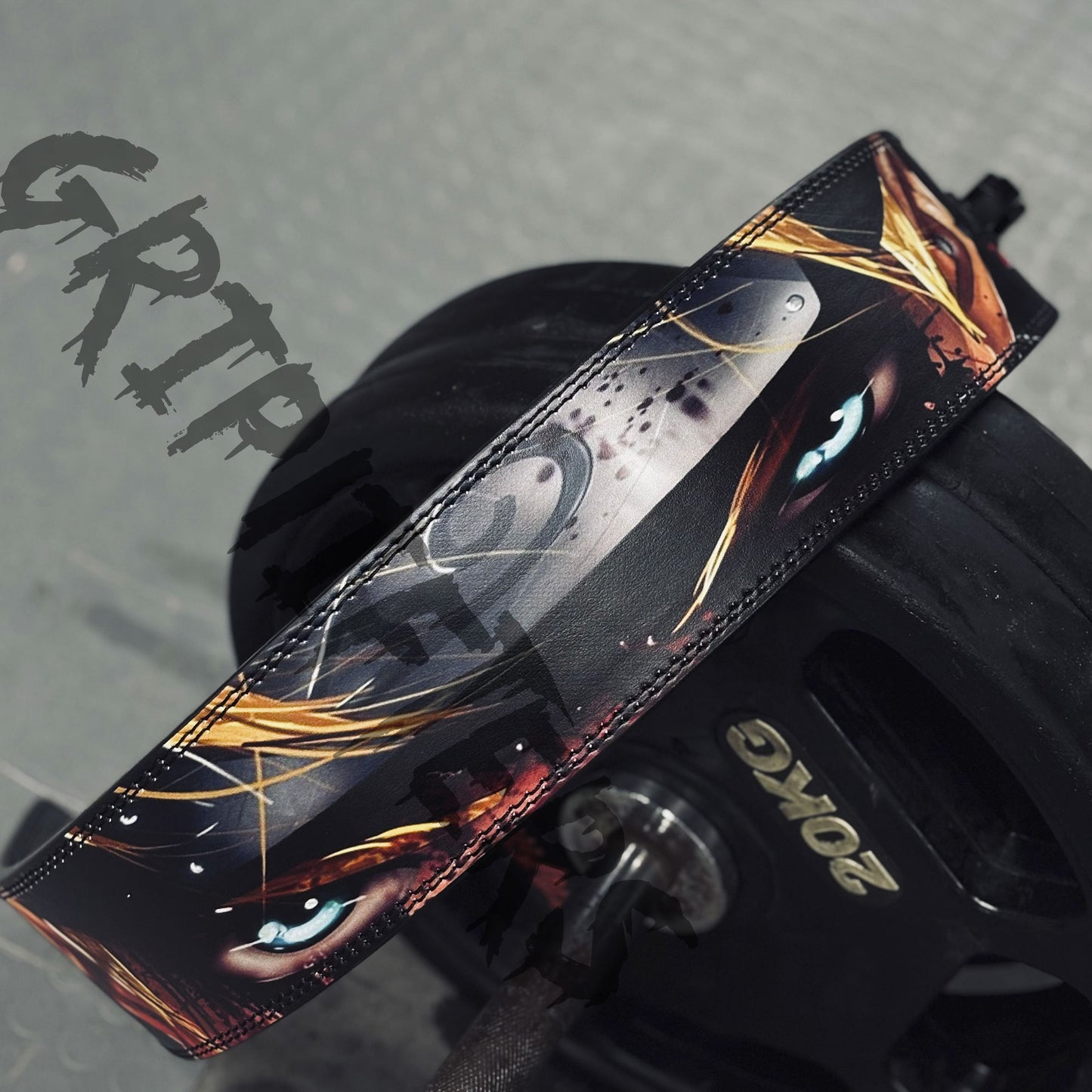 Naruto Sage Eye Lever Belt | Custom Anime Powerlifting Belt | Naruto Weightlifting Gym Belt for Bodybuilding & Deadlifting