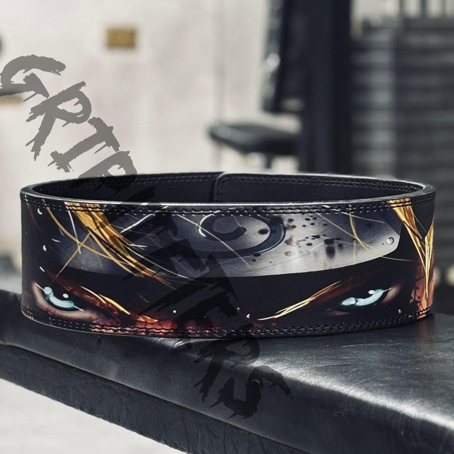 Naruto Sage Eye Lever Belt | Custom Anime Powerlifting Belt | Naruto Weightlifting Gym Belt for Bodybuilding & Deadlifting