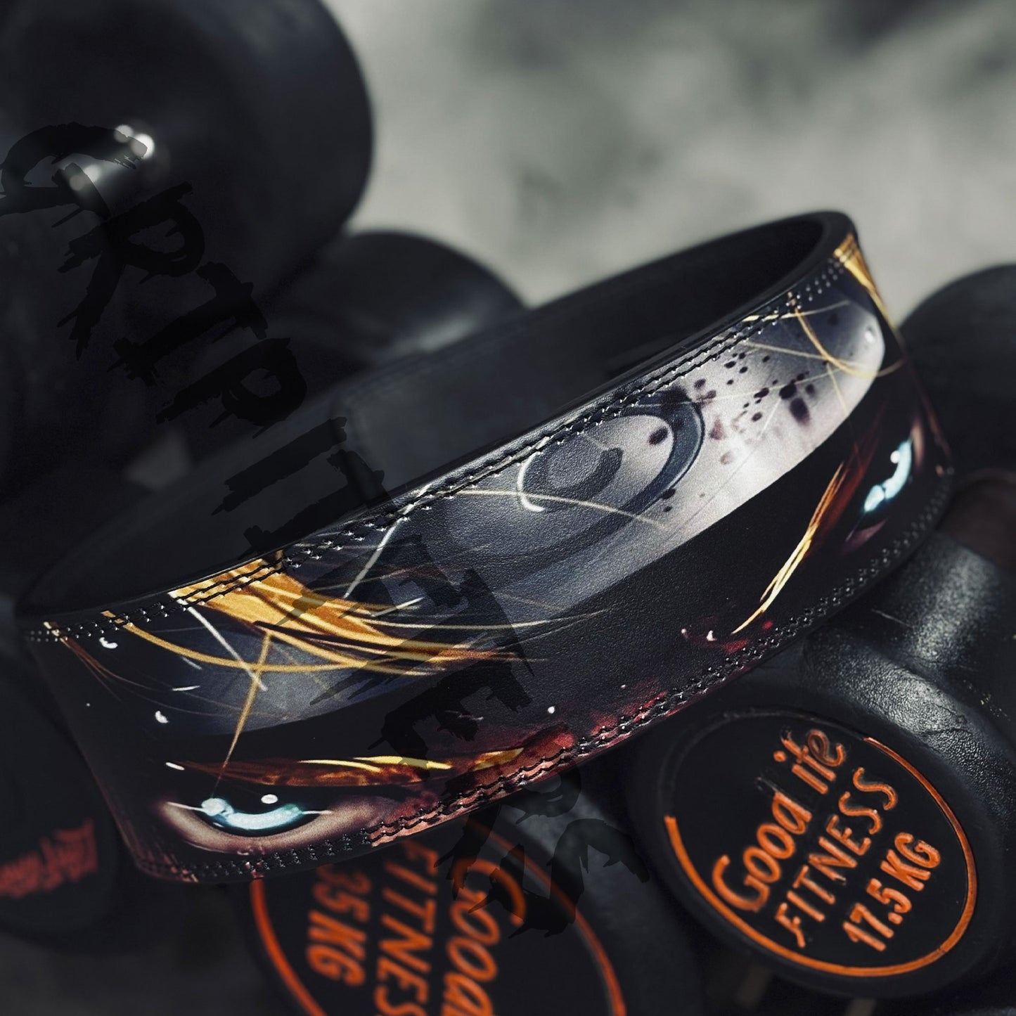 Naruto Sage Eye Lever Belt | Custom Anime Powerlifting Belt | Naruto Weightlifting Gym Belt for Bodybuilding & Deadlifting
