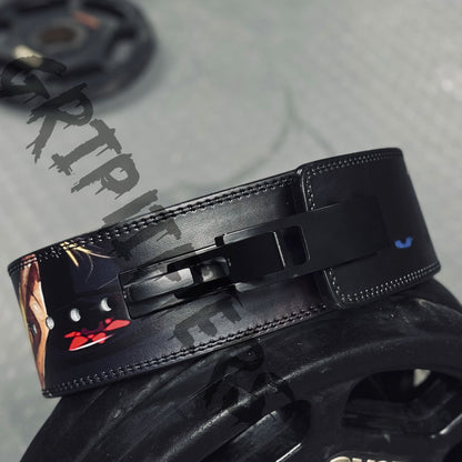 Naruto Sage Eye Lever Belt | Custom Anime Powerlifting Belt | Naruto Weightlifting Gym Belt for Bodybuilding & Deadlifting