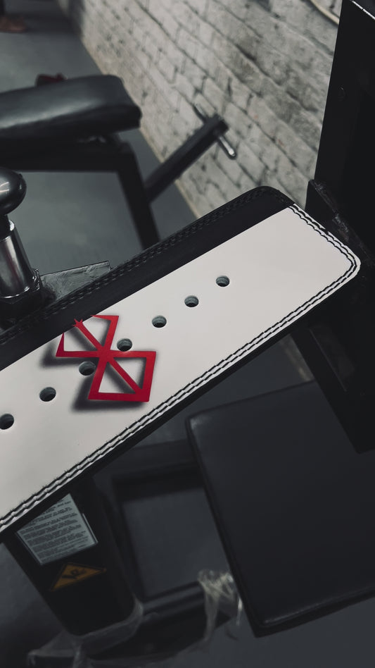 Berserk Anime Lever Belt | Powerlifting Belt | Weightlifting Gym Belt | Anime Bodybuilding Belt | Leather Deadlift Belt